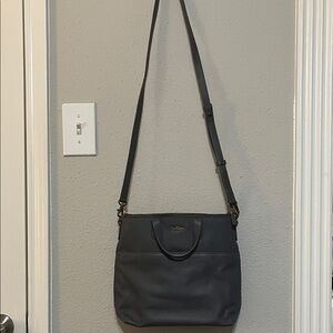 Cath Kidston Dark Gray Leather Crossbody Bag